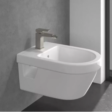 Смеситель для биде Villeroy & Boch Architectura Square (TVB12500100064) никель сатинированный матовый 7