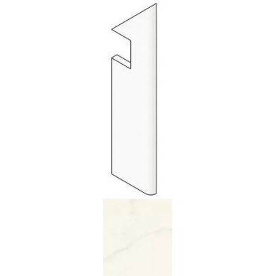 AGGI Marvel Calacatta Apuano Battiscopa Sag. Dx Matt 7.2x30 0