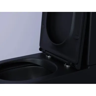 Унитаз напольный Ceramicanova Metropol Rimless (CN4001MB) микролифт, чёрный матовый 7
