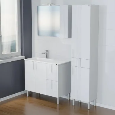 Тумба для ванной СанТа Вега 90 700448 напольная, 90x45 см, белая 5