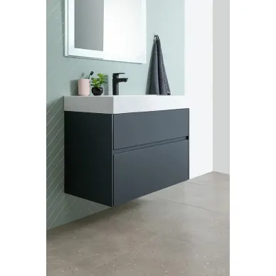 Тумба для ванной Aquanet Бруклин 310142 85 см, антрацит матовый 8