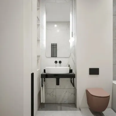 Столешница Teymi Helmi T150307 чёрный мрамор, 70 см 6