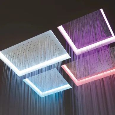 Antonio Lupi Душевая система Meteo XXL 100x75x11 см, с подсветкой LED, цвет: полированная сталь METEOXXL_BAL 11