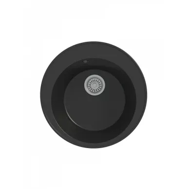 Мойка для кухни Teymi Lina Smart T120102 D48 круглая черная матовая 7