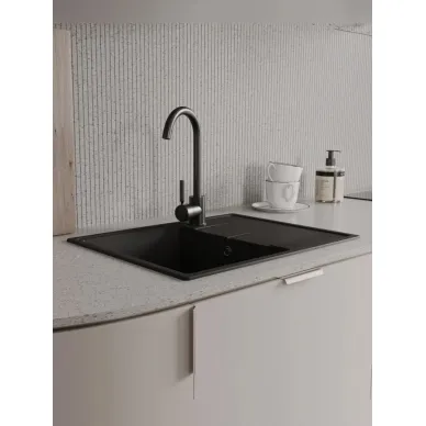 Мойка для кухни Teymi Hanna Smart T120112 62х48 черная матовая 9
