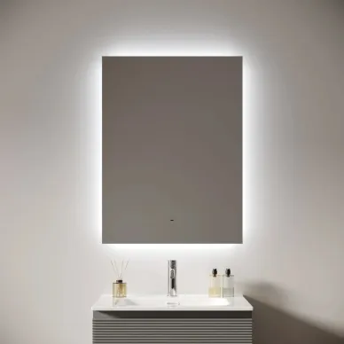 Зеркало Sancos Square 2.0 SQ2.600 60х80 см, с LED подсветкой 7