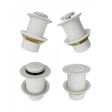 Сливной набор для раковины Teymi Ritta T140126 без перелива, click-clack, белый матовый 8