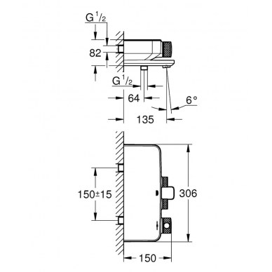 Термостат для ванны Grohe Grohtherm SmartControl (34718000) 1