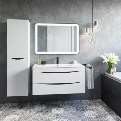 Тумба для ванной Iddis Cloud (100 см) (CLO10W1i95K) белая 7