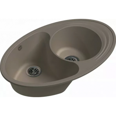 Мойка кухонная Ewigstein Elegant (E- W90KF крем) крем 1