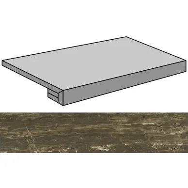 Nanoessence Brown Lappato Gradone Rec-90 44.63x89.46 0