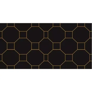 Декор Martynika Nero Inserto (золото) 25x40 0