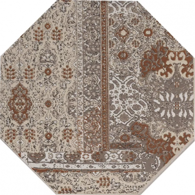1046951 RIABITA OTTAGONA PATTERN BEIGE S/4 PZ 24x24 0