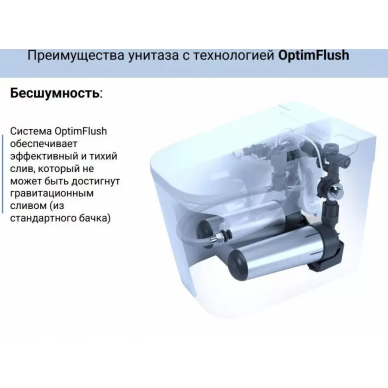 Унитаз приставной Lemark (SATOFSHFS2) безободковый, с технологией OptimFlush 6
