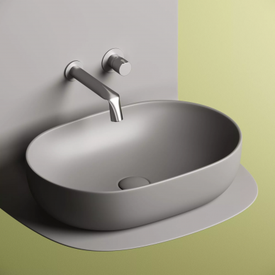 Раковина накладная Ceramicanova Element (CN6047MH) (60x41.5 см) (антрацит матовый) 7