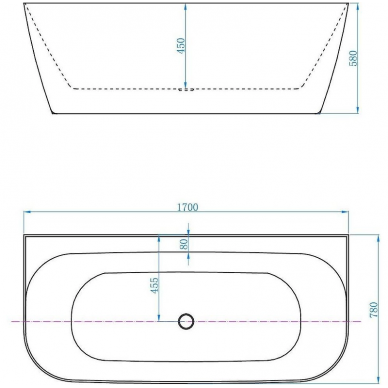 Акриловая ванна Allen Brau Priority 3 (2.31003.20), 170x78 см, белый глянец 9
