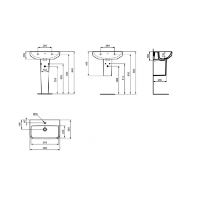 Раковина Ideal Standard I.Life A (T458301) (60 см) 11