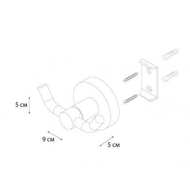 Крючок Fixsen Comfort Chrome (FX-85005A) хром 1