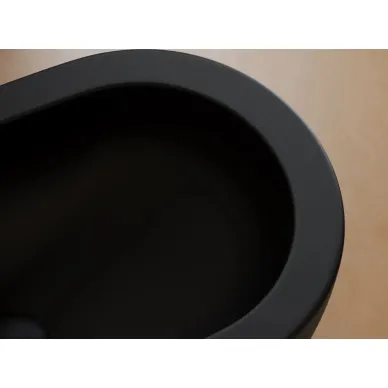 Биде подвесное Ceramicanova Uno (CN11002) чёрное матовое 6