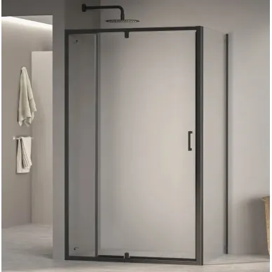 Душевой уголок RGW Passage PA-078B (RGW PA-008B + Z-050-2B) (90x90) профиль чёрный/ стекло прозрачное 0