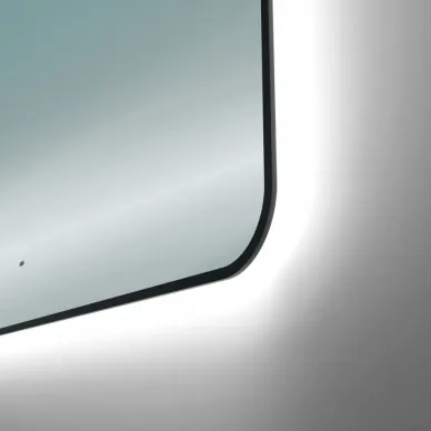 Зеркало Teymi Solli Black Soft Line T20230S с подсветкой, сенсор на взмах, чёрный, 120 см 5