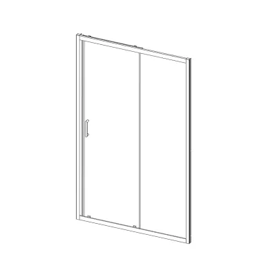Душевая дверь Vincea Alpha VDS-3AL140CLGM 140x190 см, профиль вороненная сталь/стекло прозрачное 5