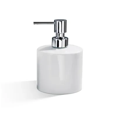 Decor Walther DW 520 Дозатор для мыла, настольный, фарфор, цвет: белый / хром 0844100 0