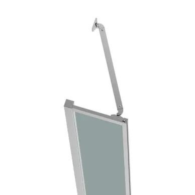 Душевой уголок BelBagno Luce LUCE-A-22-90+20-P-Cr 110x110 см, хром/рифленоестекло 5