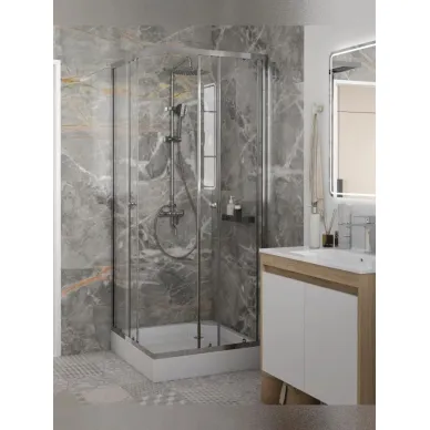 Душевой уголок Teymi Lina T00601 80x80, с поддоном, хром/стекло прозрачное 6