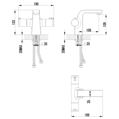 Смеситель для раковины Lemark Yeti (LM7836C) 1