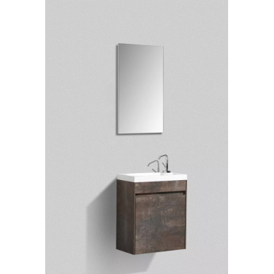 Тумба для раковины BelBagno Pietra Mini (PIETRA MINI-460-1A-SO-PT-L) левосторонняя (45.4x25.7) Stone 0