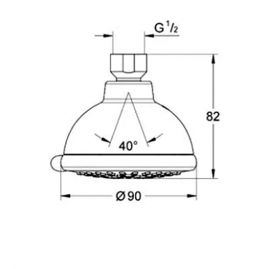 Верхний душ Grohe Tempesta (27293000) 1