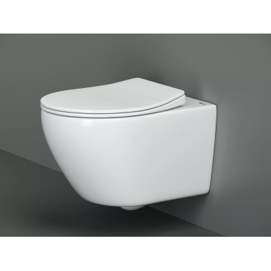 Подвесной унитаз Ceramicanova Pearl (CN8001) безободковый с сидением микролифт 9