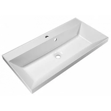 Тумба для ванной BelBagno Marino (MARINO-H60-900-2C-SO-BL-P) 90 см, Bianco Lucido 7