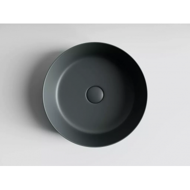 Раковина накладная Ceramicanova Element (CN6022MDH) 39 см, темный антрацит матовый 6