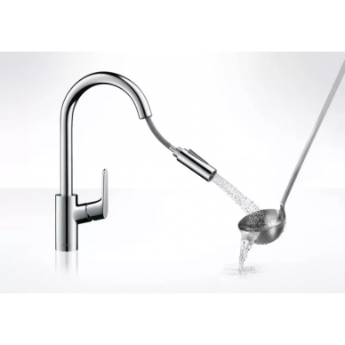 Смеситель для кухни Hansgrohe Focus (31815670) черный матовый 3