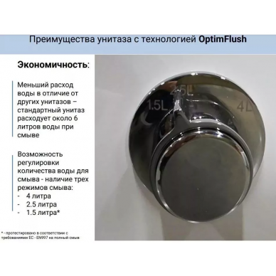 Унитаз приставной Lemark (SATOFSHFS2) безободковый, с технологией OptimFlush 16