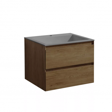 Тумба для ванной Vincea Luka 600 (VMC-2L600TO) (59.2 см) (t.oak) 7