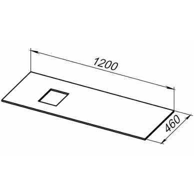 Столешница под раковину Allen Brau Infinity 120 L (1.21015.GR-S) graphite structure 2