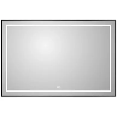 Зеркало BelBagno Kraft (SPC-KRAFT-1200-800-LED-TCH-WARM-NERO) с подсветкой, 80x120 см, черный 0