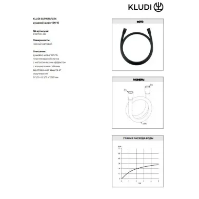 Душевая ситема Kludi Bozz 387363976, скрытого монтажа, 7 в 1, черный матовый 6