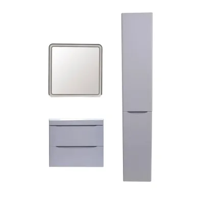 Тумба для ванной Style Line Бергамо Мини СС-00002319 70 см подвесная, антискрейтч серый 1