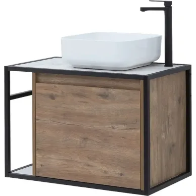 Тумба для ванной Aquanet Nova Lite Loft 261657 правая, 75 см, дуб рустикальный 7