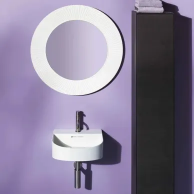 Laufen Kartell Зеркало круглое d=78см, настенное, без подсветки, цвет: белый 3.8633.1.090.000.1 5