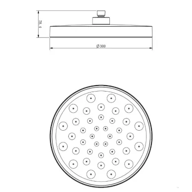 Душевая система Vincea Inspire VSFW-432TI2GM встраиваемая термостатическая, трехрежимный, вороненая сталь 5