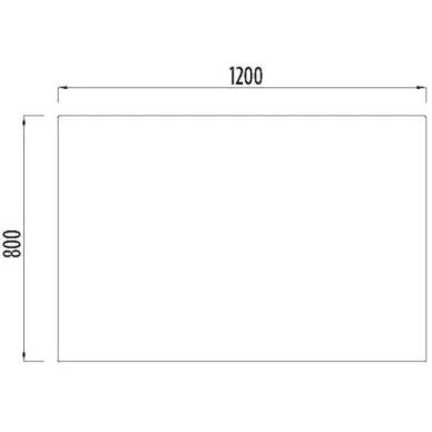 Зеркало Creavit Flat FA4120.02 120x80 см, LED 1