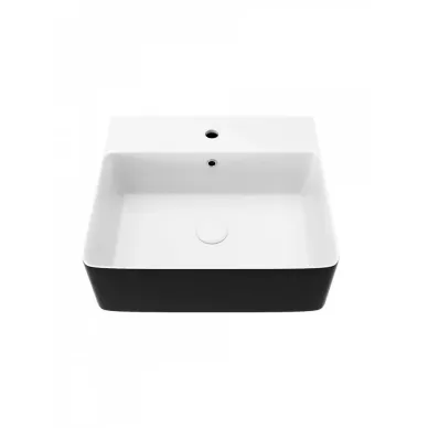 Раковина накладная Teymi Helmi Duo T50271 47x42, чёрно-белая 6