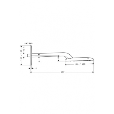 Верхний душ Hansgrohe Raindance E 420 AIR (27372000) (430 мм) 1