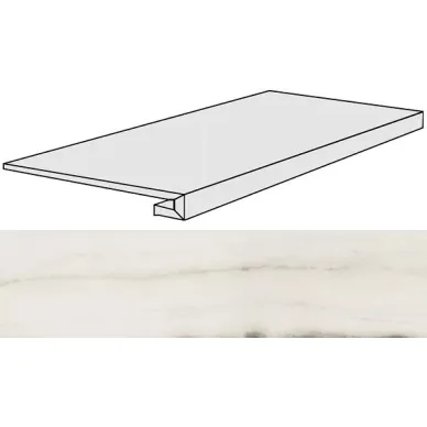 756334 Prexious White Fantasy Gradino Matte 33x120x3 0