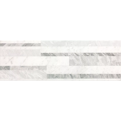 fNIZ Roma Diamond Deco White Brillante 25x75 0